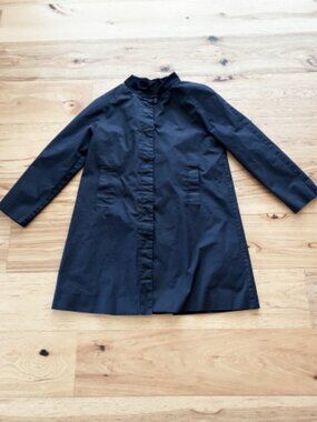 COS Spring  collarless Trench Car Coat US8